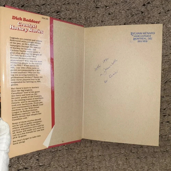 THE GREATEST HOCKEY STORIES EVER By Dick  Beddoes-Hardcover-Excellent - Picture 3 of 5